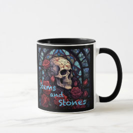 Taza Stems and Stones Skull y Rosas Coffee Mug