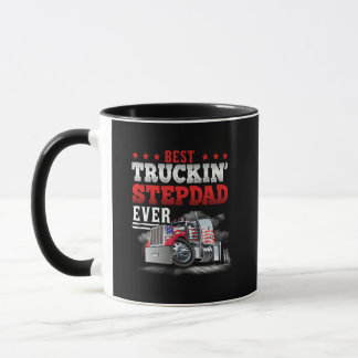 Taza Step Dad Trucker FD Black