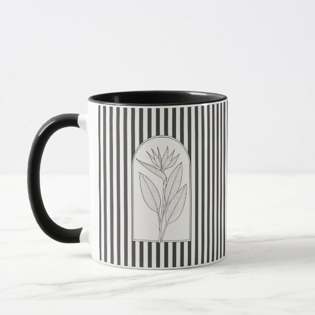 Taza Sterlitzia Elegante Flor Botánica (Izquierda)