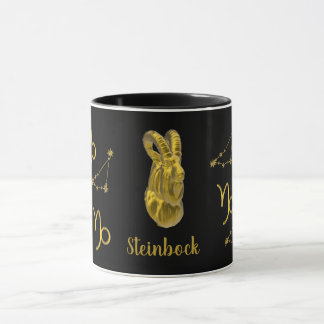 Taza Sternzeichen Steinbock, gold -