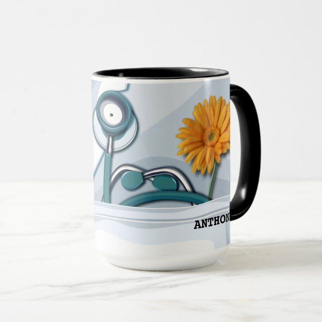 Taza Stethoscope y regalo de agradecimiento de enfermer (Anverso derecho)