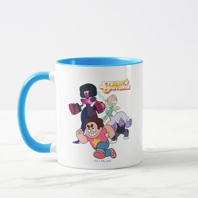 Taza Steven Universe | Acción del Grupo Crystal Gem (Izquierda)