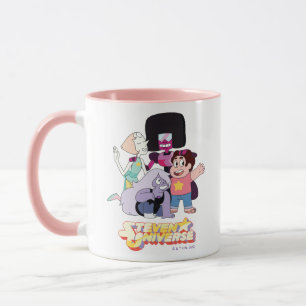 Taza Steven Universe   Crystal Gem Group Huddle