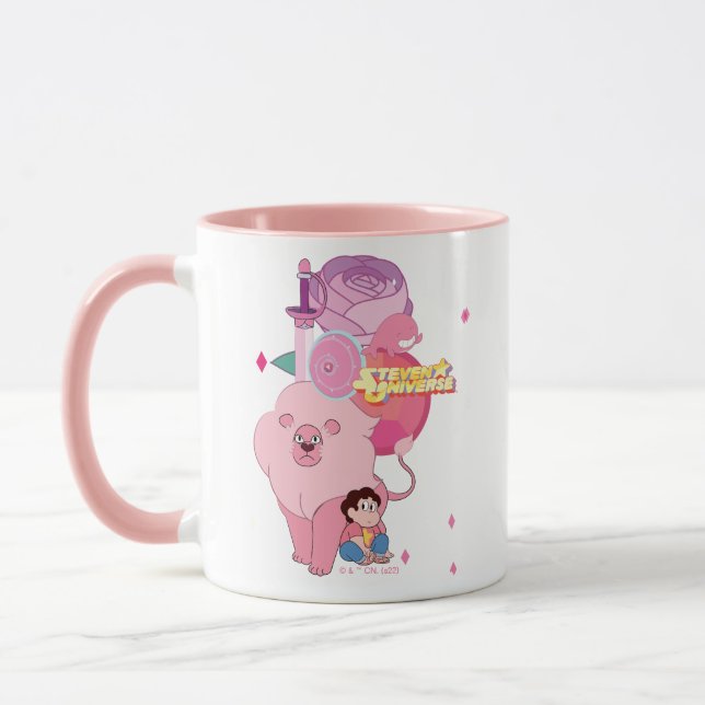Taza Steven Universe | Legado Rosa Quartz (Izquierda)