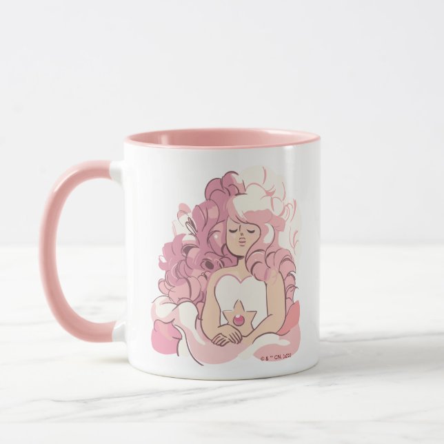 Taza Steven Universe | Rosa de Ilustracion de cuarzo (Izquierda)