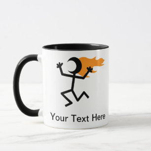 Taza Stickman, cabeza de inflamación