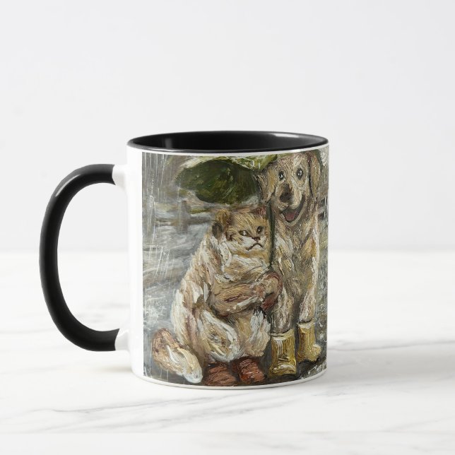 Taza Still Together Whimsical Farmhouse Animals Rainy  (Izquierda)