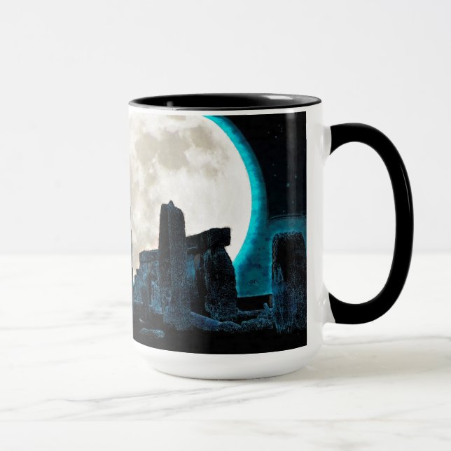 Taza Stonehenge celta, astronomía de la Luna y las estr (Derecha)