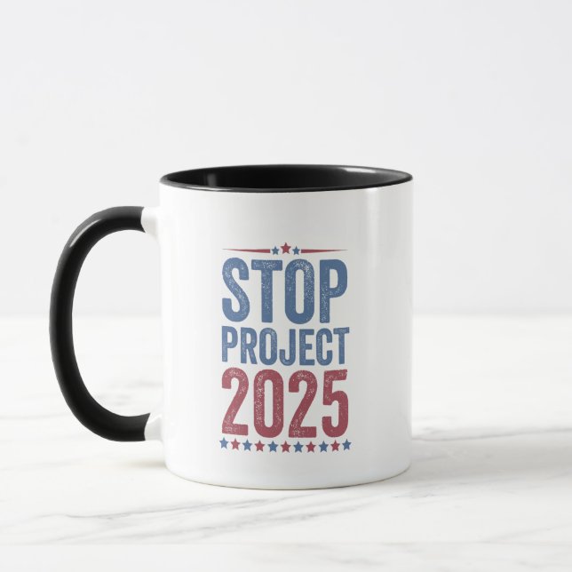 Taza Stop Project 2025 Patrocinio estadounidense Trump  (Izquierda)