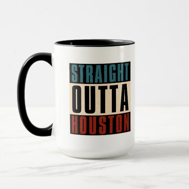 Taza Straight Outta Houston Texas TX (Izquierda)