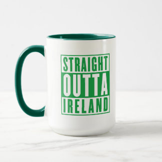 Taza Straight Outta Irlanda Día de San Patricio Irlandé