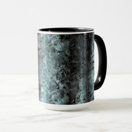 Taza Stranza fibrosa textura en azul claro y negro
