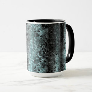 Taza Stranza fibrosa textura en azul claro y negro