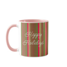 Striped Painting Happy Holidays