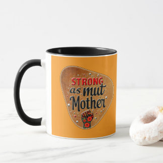 Taza Strong as a Mother – Vintage Feminine Badge