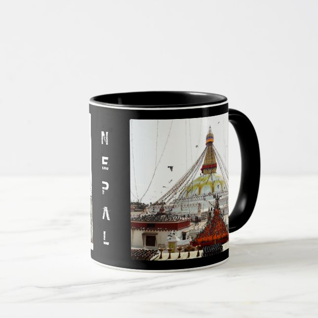 Taza Stupa Boudhanath, Katmandú - Nepal (Buda) (Anverso derecho)