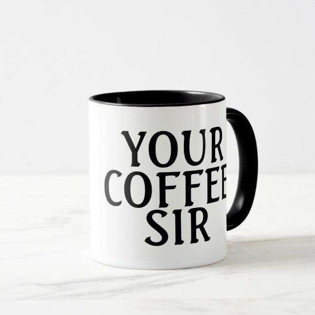 Taza Su café, señor Mugs (Anverso derecho)
