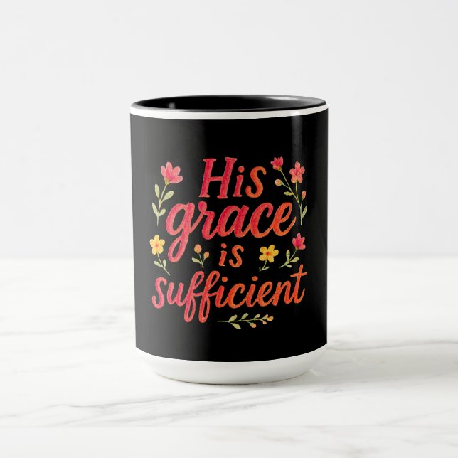 Taza Su gracia es suficiente (Centro)