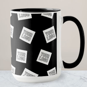 Taza Su logotipo, foto u otra imagen Ubicación aleato