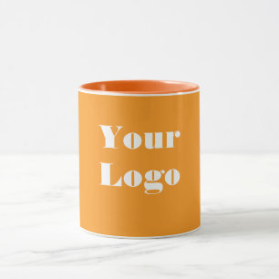 Taza Su Naranja de logotipo blanco