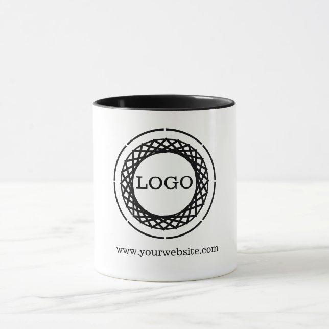 Taza Su negocio de logotipos aquí (Centro)