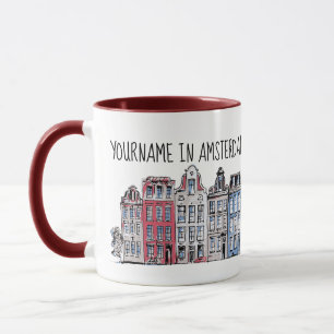 Taza Su nombre en los edificios de Amsterdam Waterfront