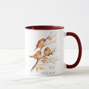 Taza Su ojo está en el Sparrow, Inspiración, Pájaro