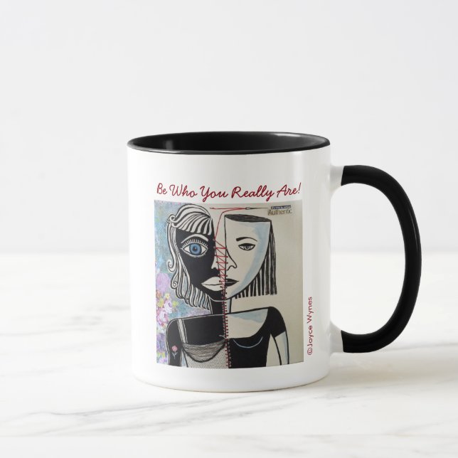 Taza ¿Su personalizado 11 onzas de combinado Taza-Que (Derecha)