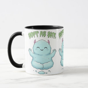 Taza Suave como el cielo: Kawaii Monstruo de Nube Zen Y