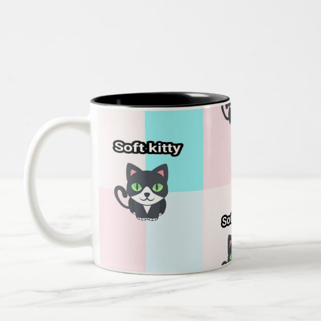 Taza suave del gatito (Izquierda)