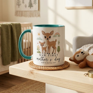 Taza Suave Día de las Madres por Primera Vez Cierva Mam