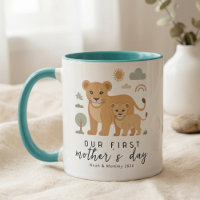 Suave Primer Día de la Madre León Mamá Bebé