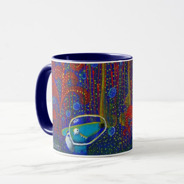 Taza subacuática del perro (Anverso izquierdo)
