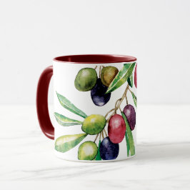 Taza Subdivisión Olive de color agua