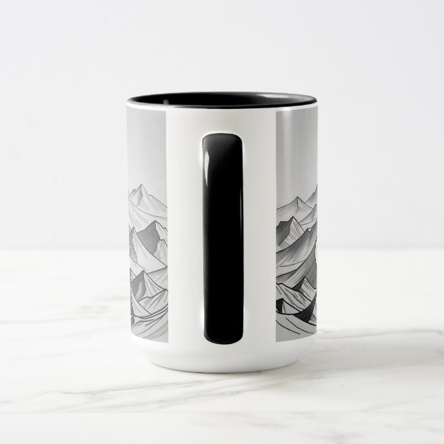 Taza SubhanAllah | Majestic Mountain Islamic Line Art  (Asa)