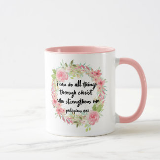Taza subió rosa hermoso del 4:13 de los filipenses
