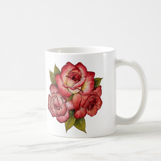 Taza subió vintage del ramo (Derecha)