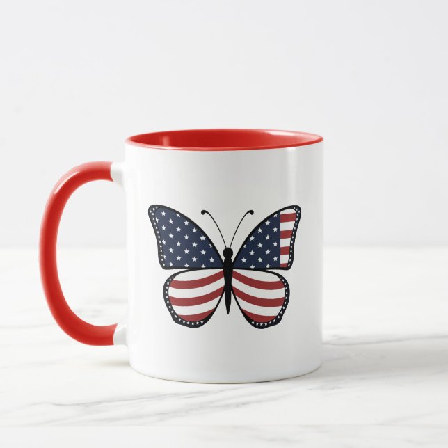 Taza Sublimación de la mariposa de EE.UU.-62614 (Izquierda)