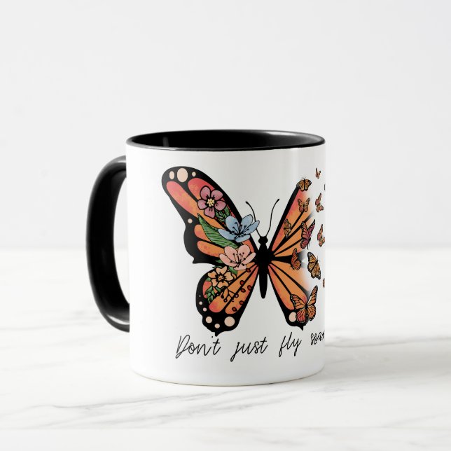 Taza Sublimación de la mariposa inspiradora (Anverso izquierdo)