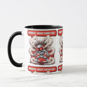 Taza ¡Subrutina de Ira Advertencia! Tecnología de Robot