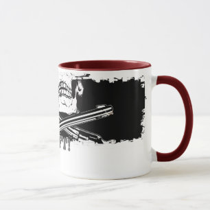 Taza sucia del campanero de la frontera