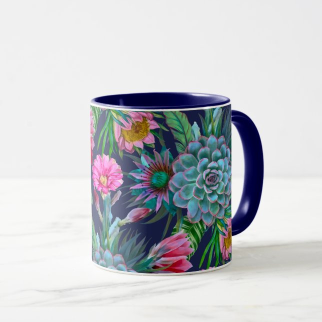 Taza Suculento Jardín Tropical (Anverso derecho)