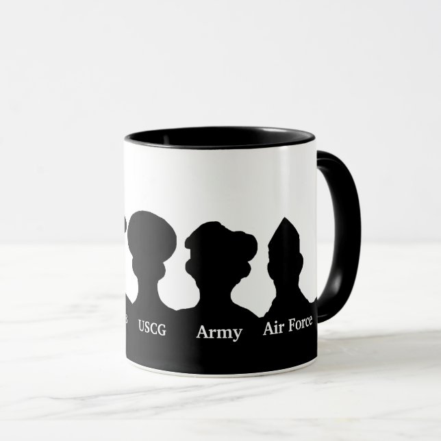 Taza Sucursales militares estadounidenses Silhouettes M (Anverso derecho)