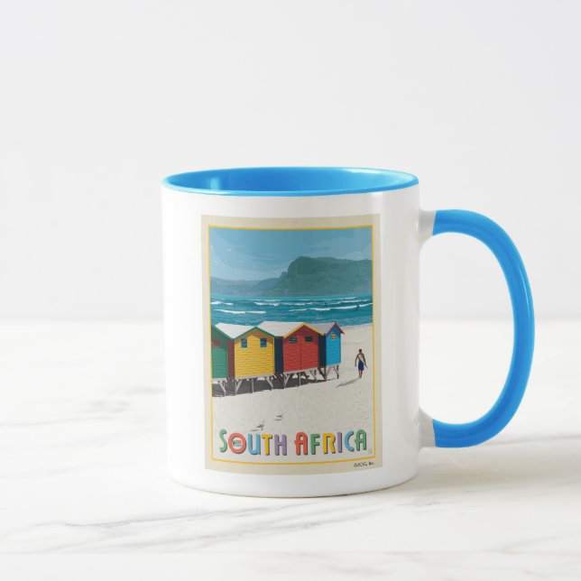 Taza Sudáfrica | Playa de Muizenberg (Derecha)