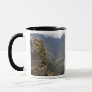 Taza Sudamérica, Perú, Machu Picchu. Ruinas de piedra