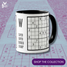 Taza Sudoku Monograma Nombre