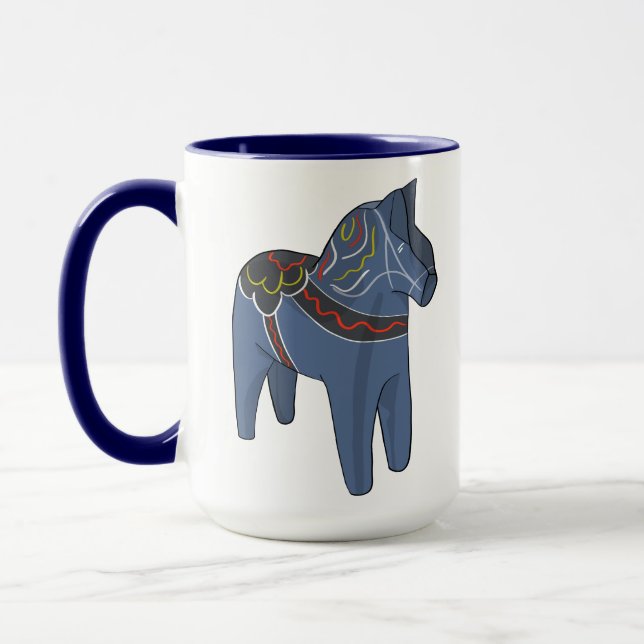 Taza Suecia Dala Horse Dalecarlian Sueco (Izquierda)