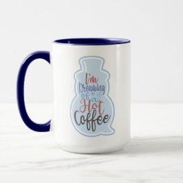 Taza Sueño con un café caliente