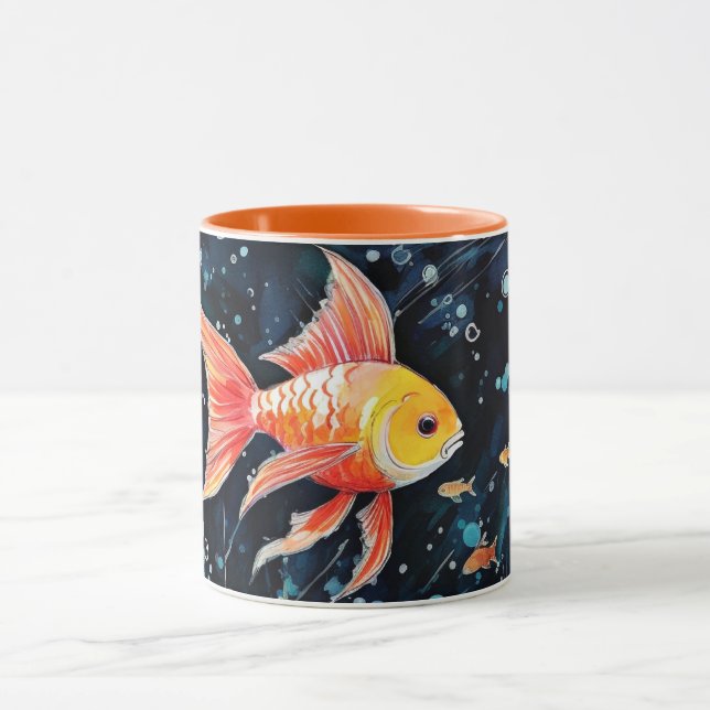 Taza Sueño de pescado, perfección acuario, (Centro)