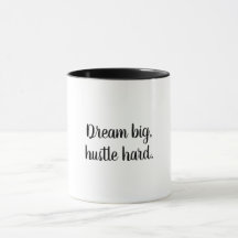 Sueño grande, duro y motivacional café Mug